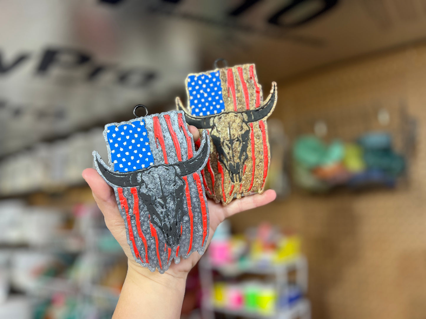 Longhorns + Flags